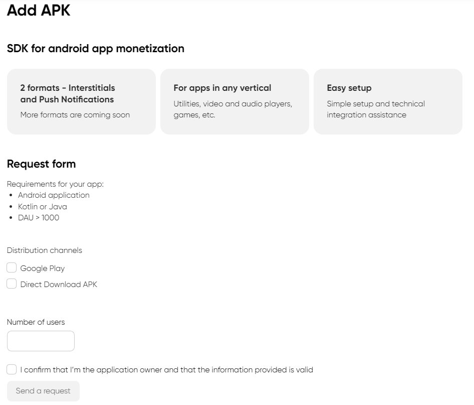 Add APK Monetag