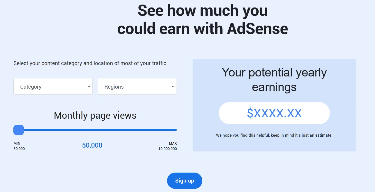 Google Adsense ads revenue