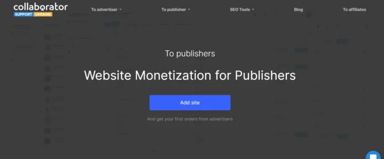 Website monetization Collaborator