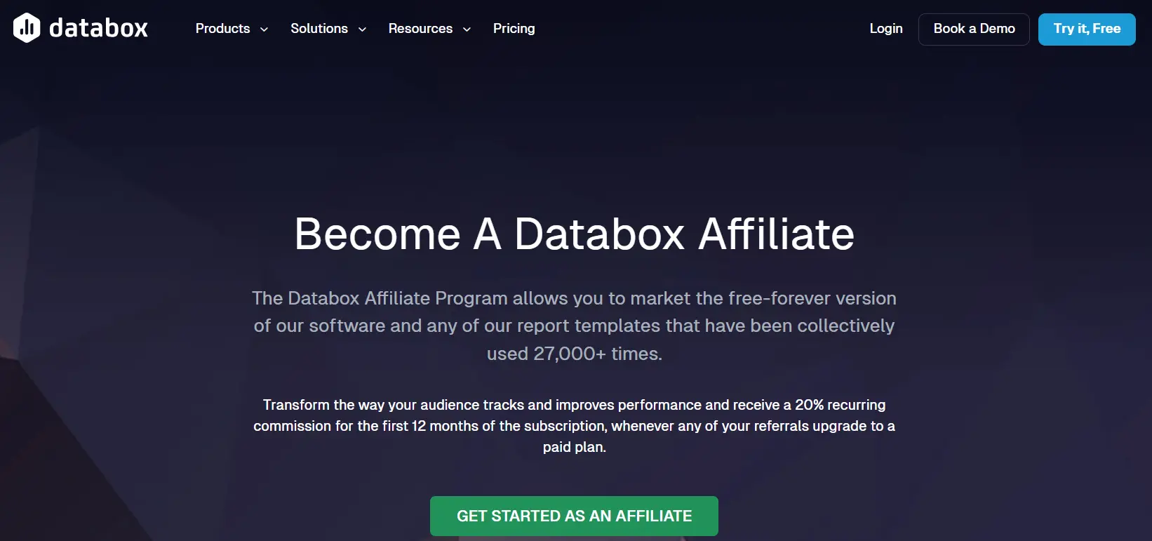 Databox affiliate program