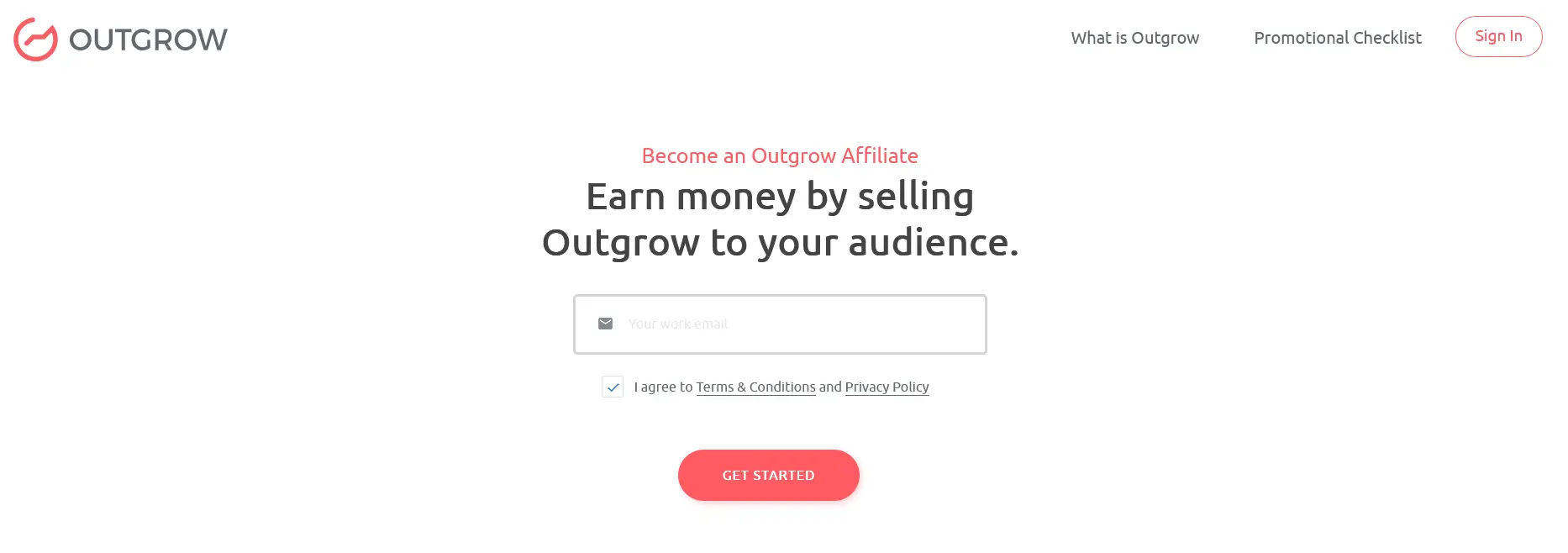 Outgrow affiliate program