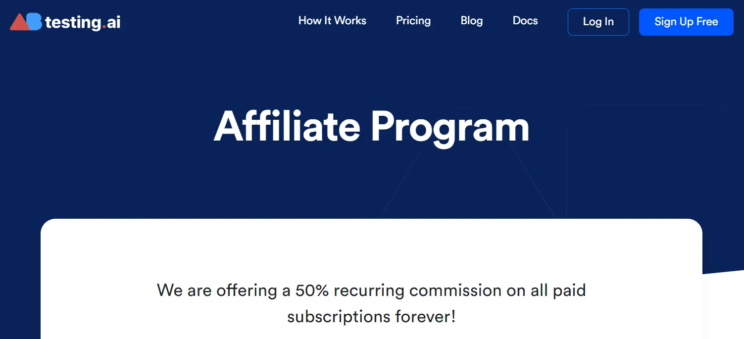 ABtesting AI affiliate program