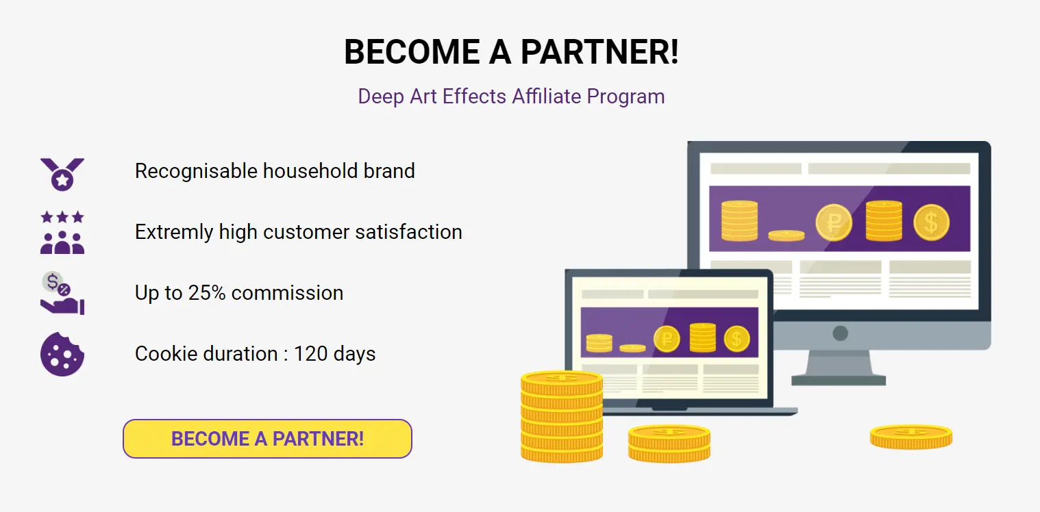 Deep Art Effects Affiliate Program