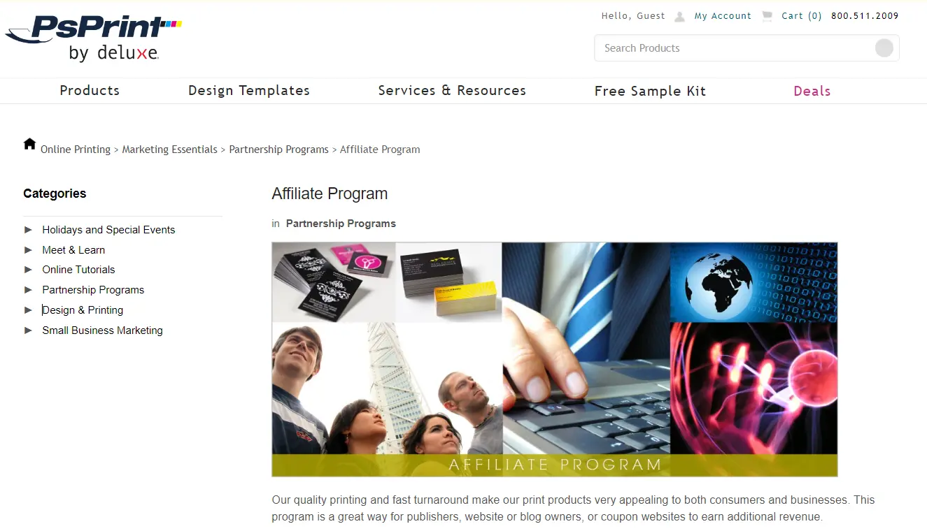 Psprint affiliate program