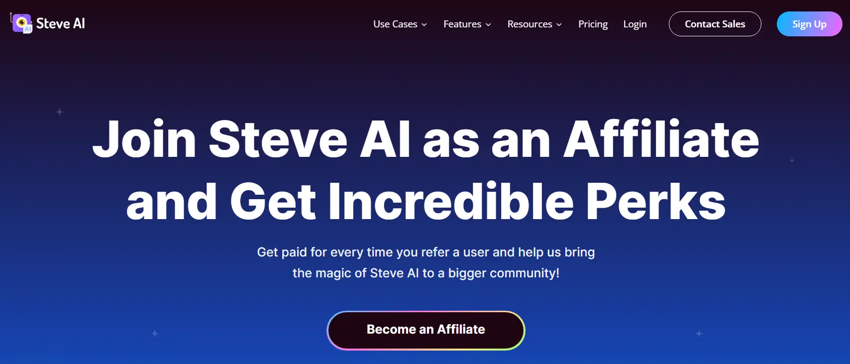 Steve AI affiliate program