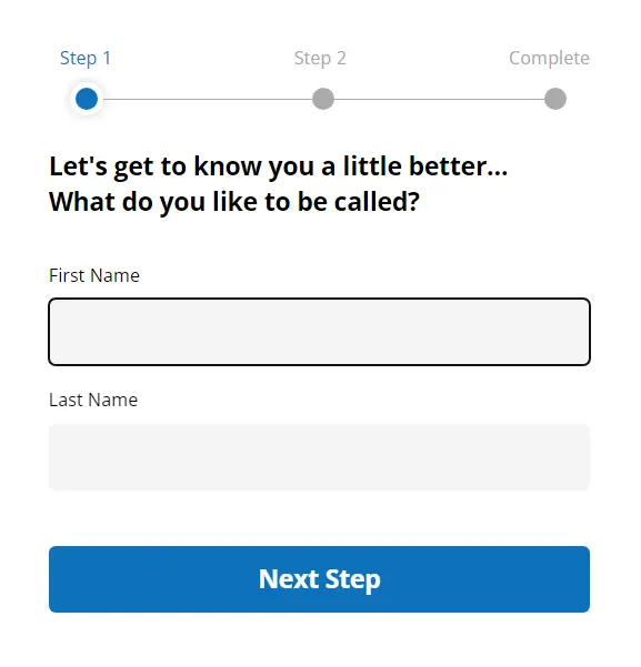ySense signing up