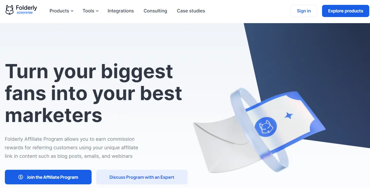 Folderly affiliate program