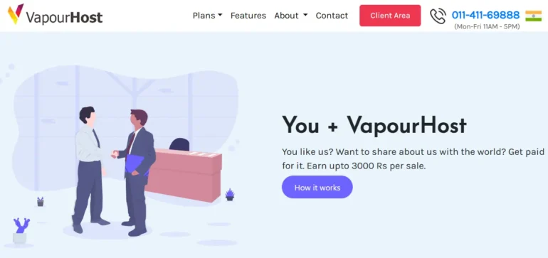 Vapourhost affiliate program