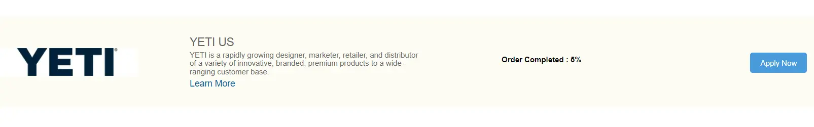 Yeti affiliate program
