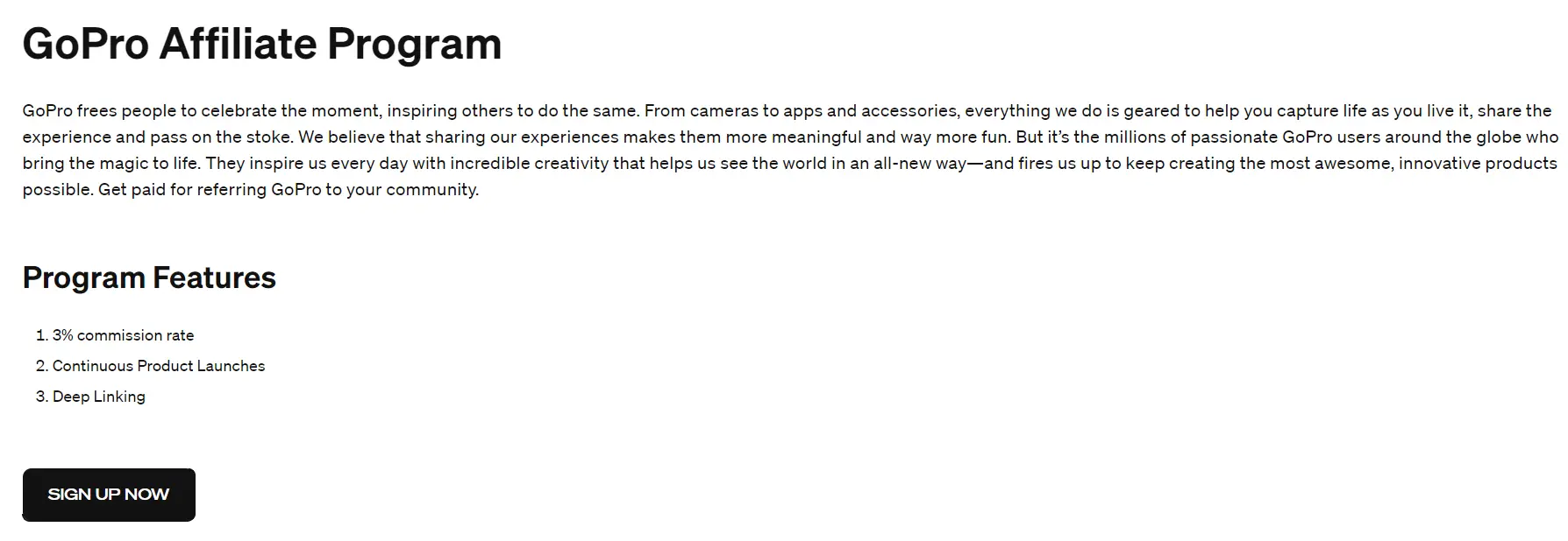 gopro affiliate program