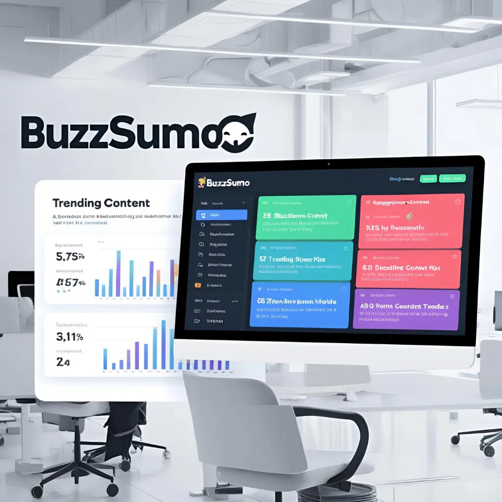 BuzzSumo dashboard for discovering trending content