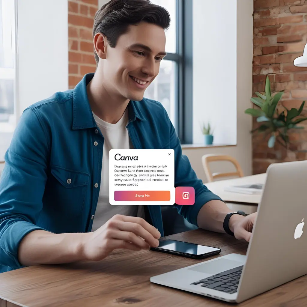 Creating social media graphics with Canva