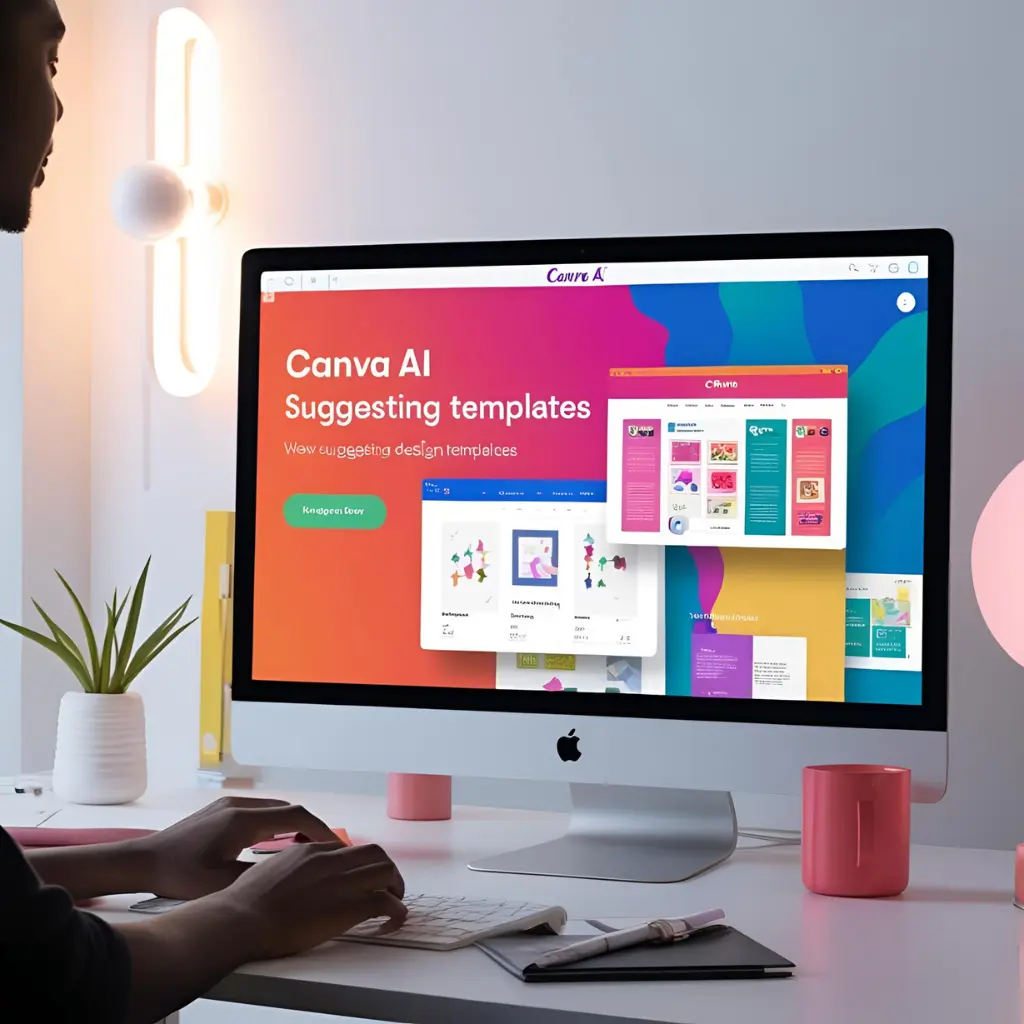 Designing visuals with Canva AI