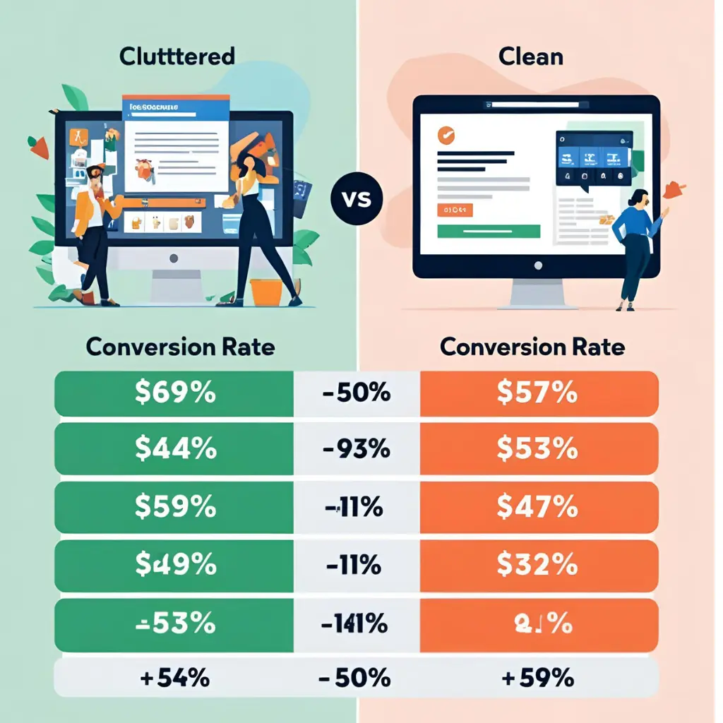 How design layout impacts landing page conversion