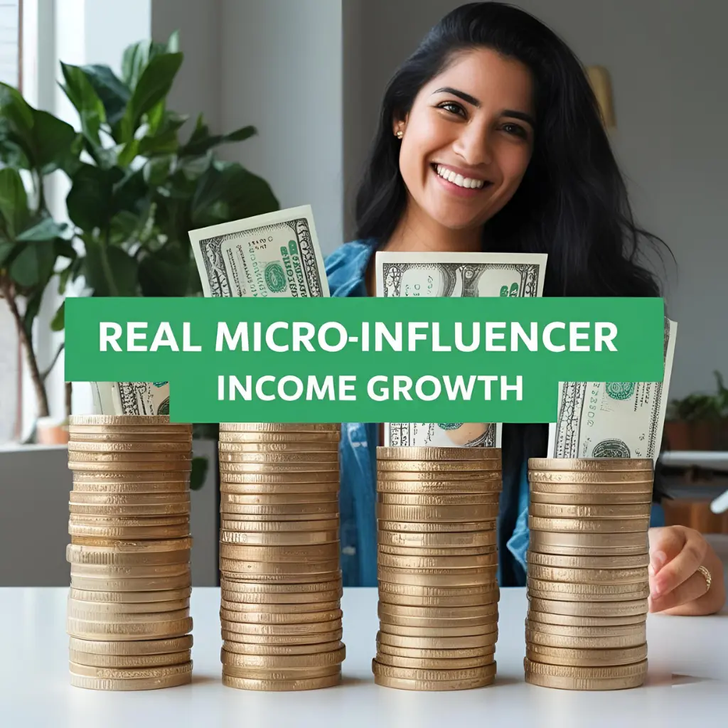 Real micro-influencer income growth case studies
