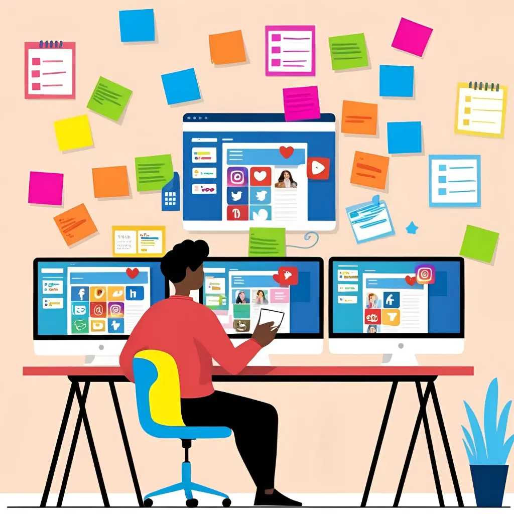 Simplified managing social media posts