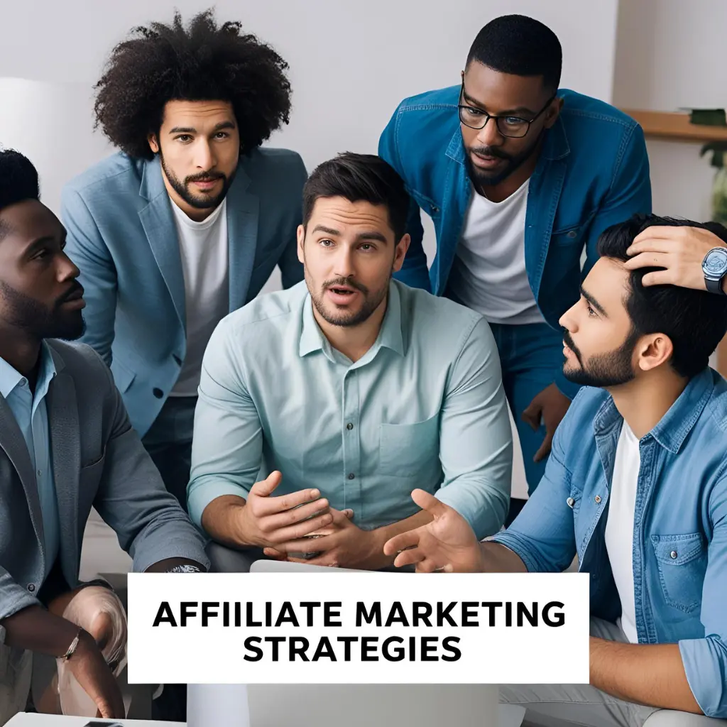 Team brainstorming affiliate marketing content ideas