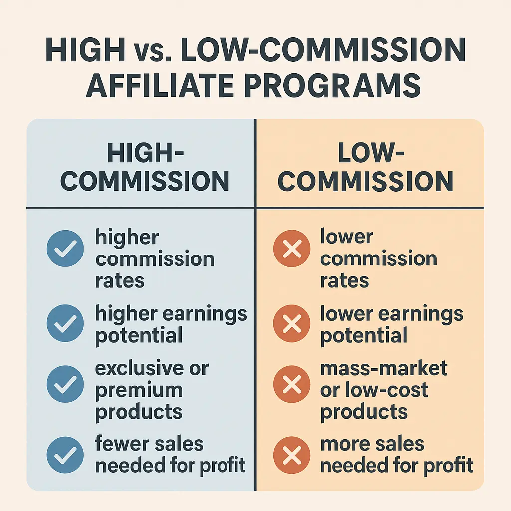 Best vs. worst affiliate programs for beginners in 2025