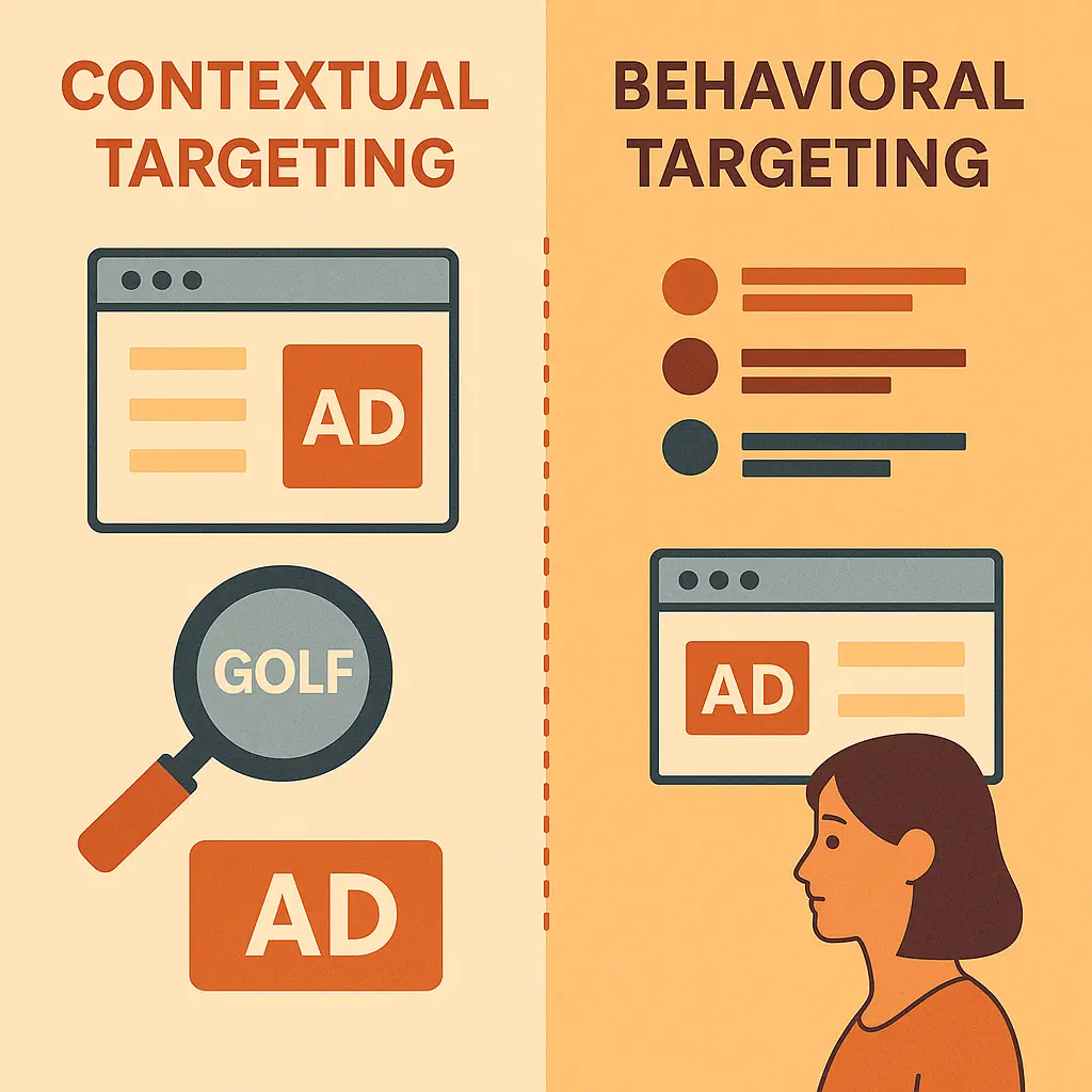 Comparison chart of contextual vs. behavioral ad performance