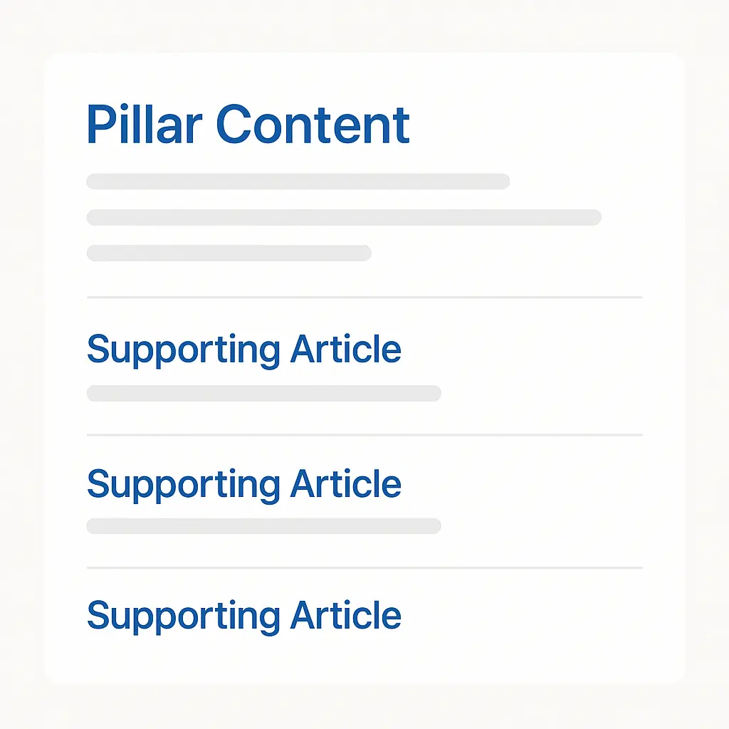 Content cluster for SEO in affiliate marketing