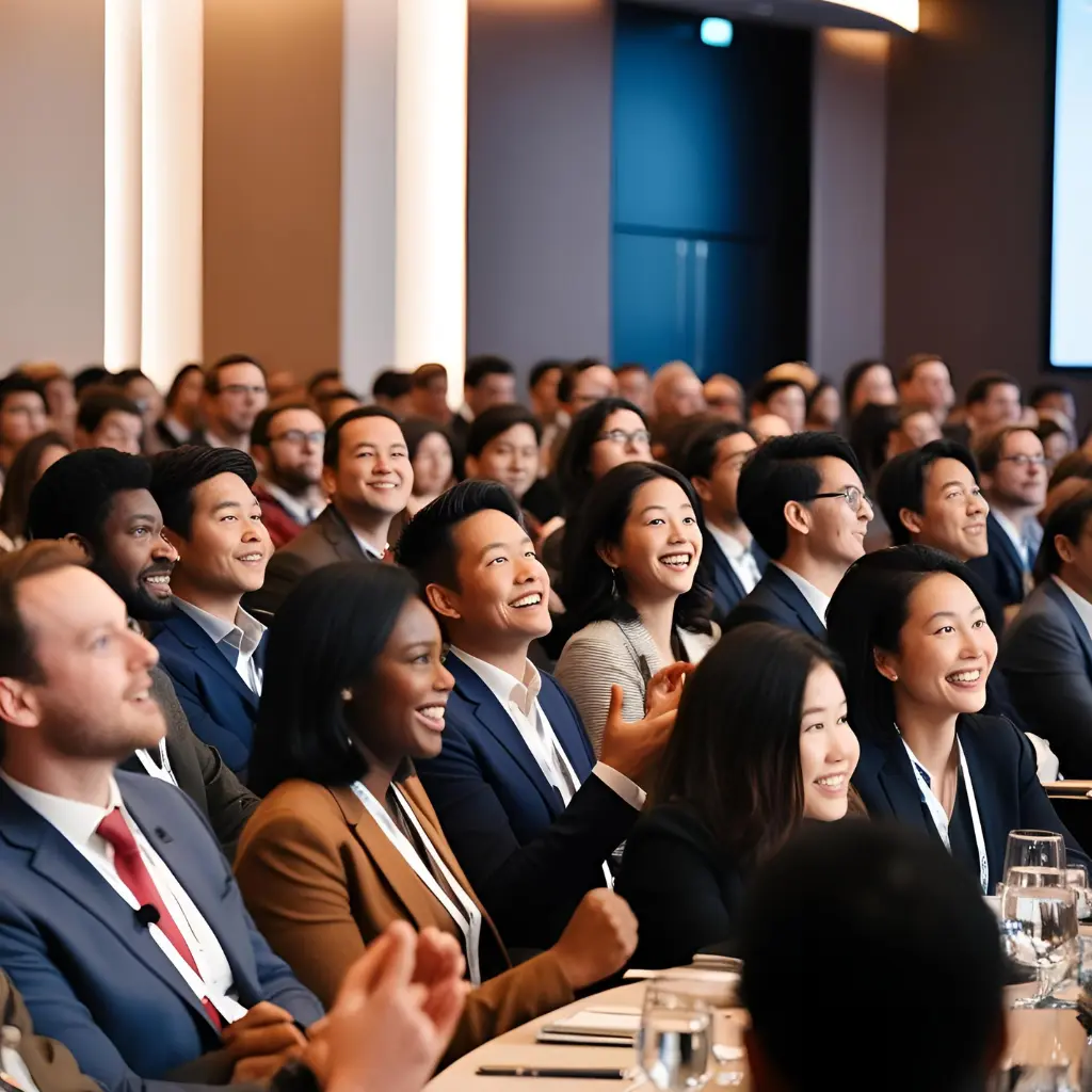 Keynote address at Content Marketing World with attendees in focus