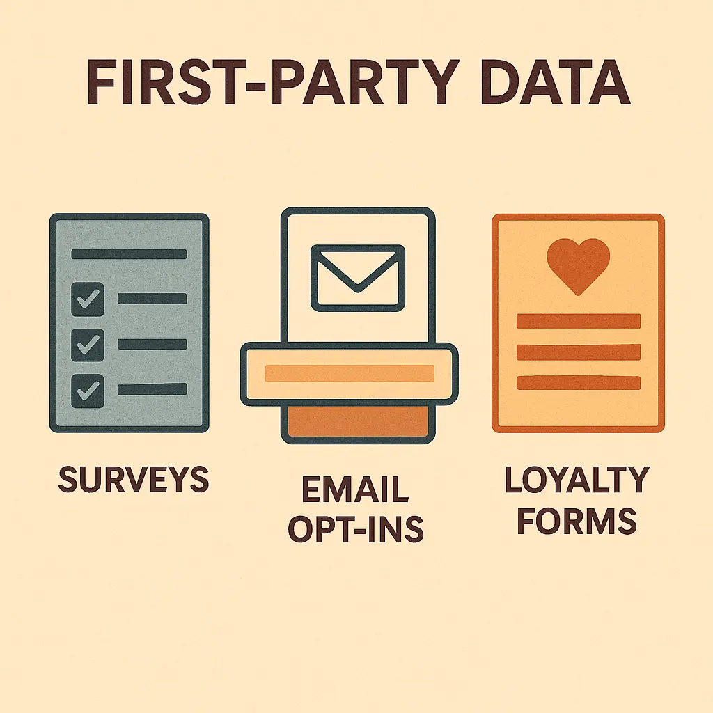 Tools for collecting first-party data ethically