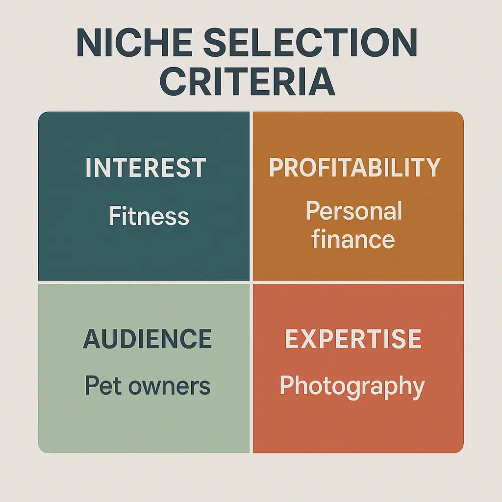 Visual framework for evaluating niche profitability and passion fit