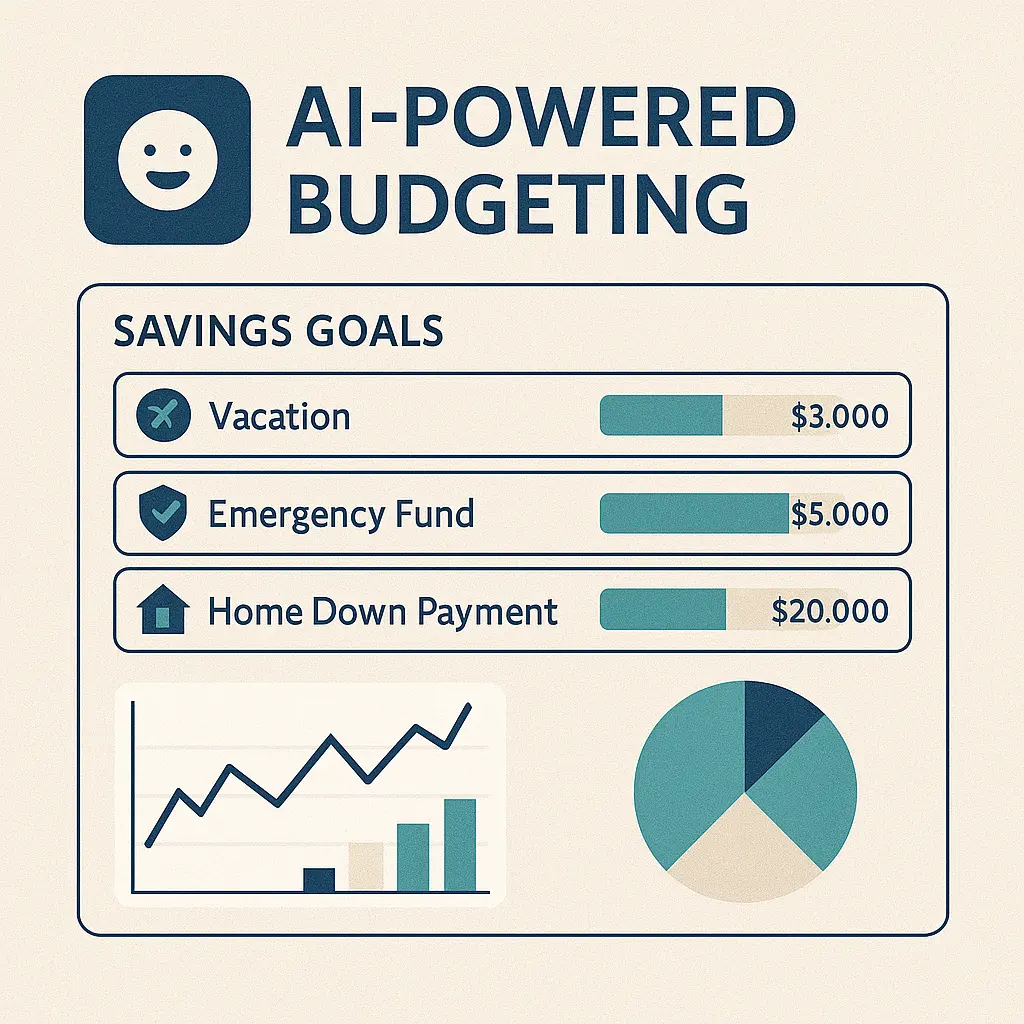 AI-generated monthly budgeting planner dashboard