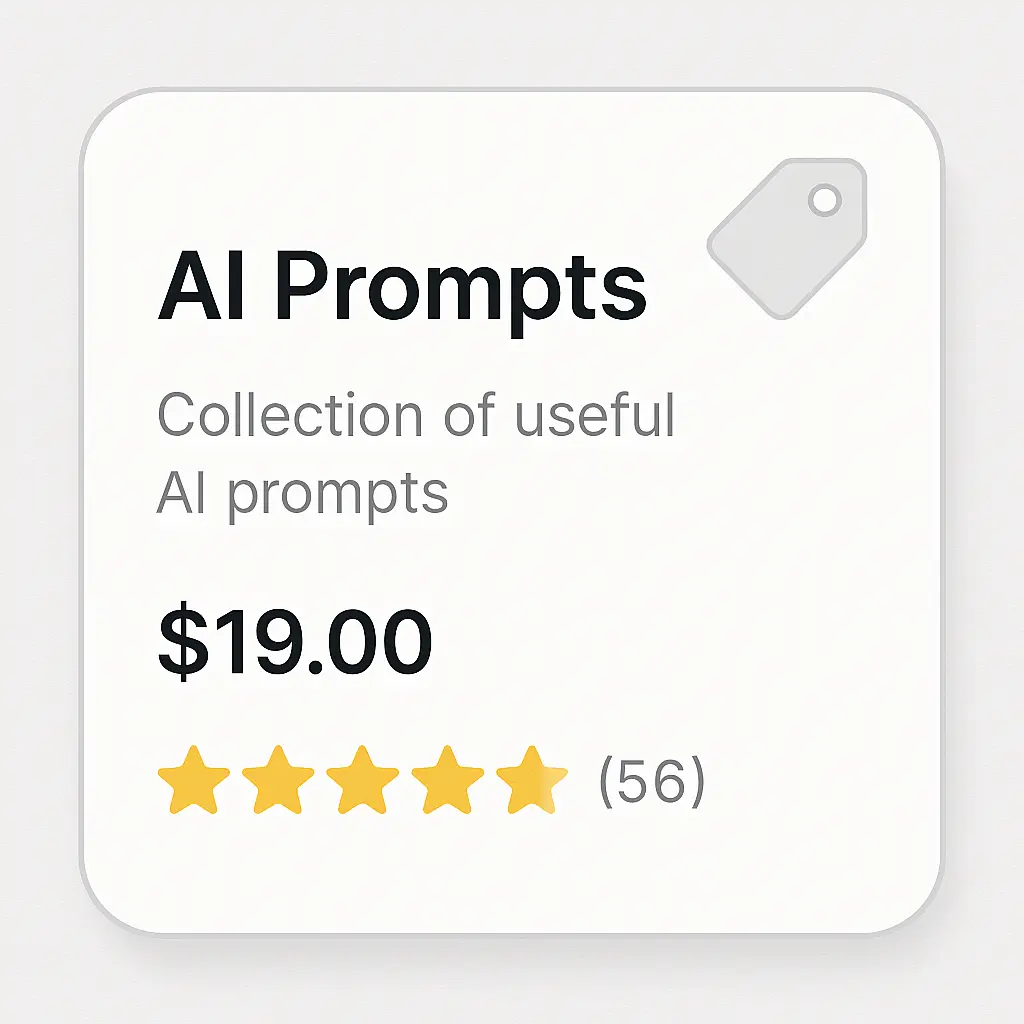 AI prompt marketplace showing high-rated prompt packs