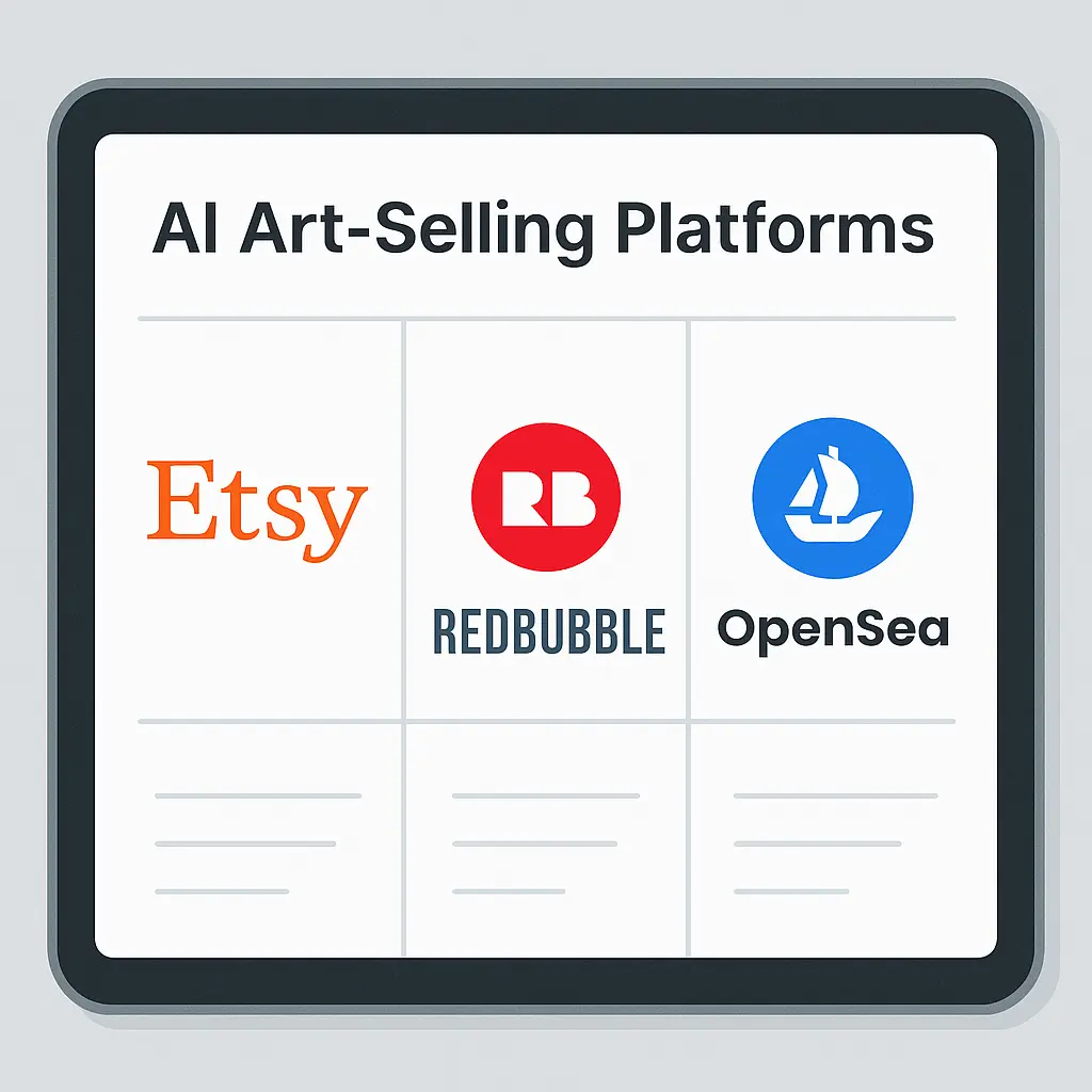 Best platforms to sell AI-generated art online