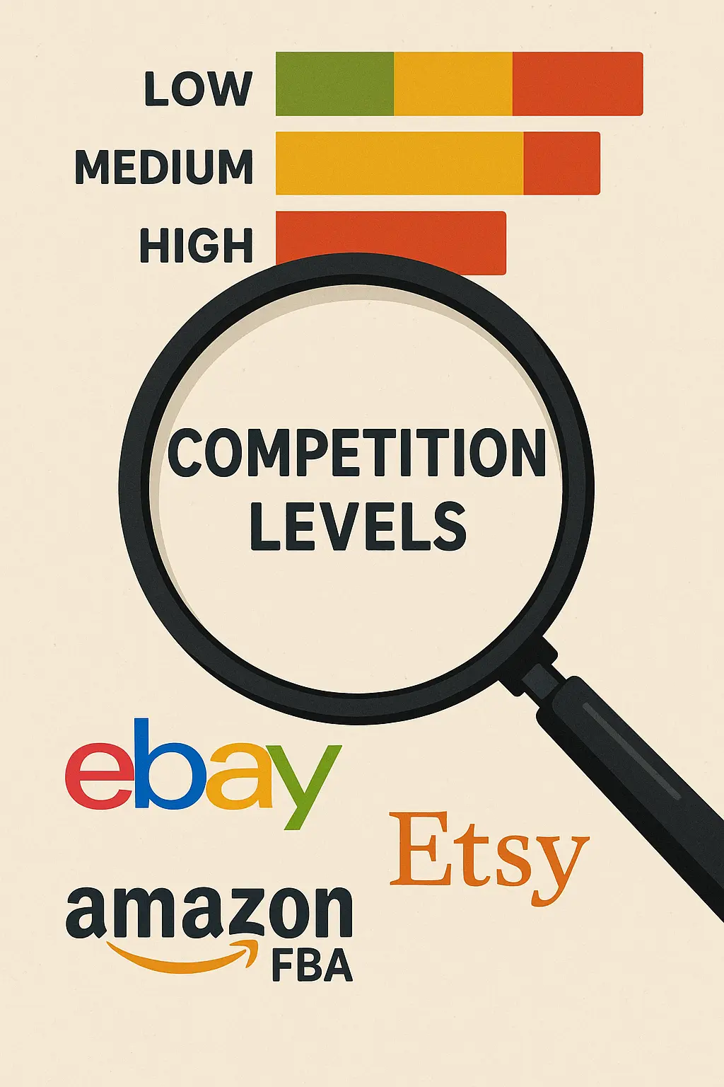 Competition levels for selling online