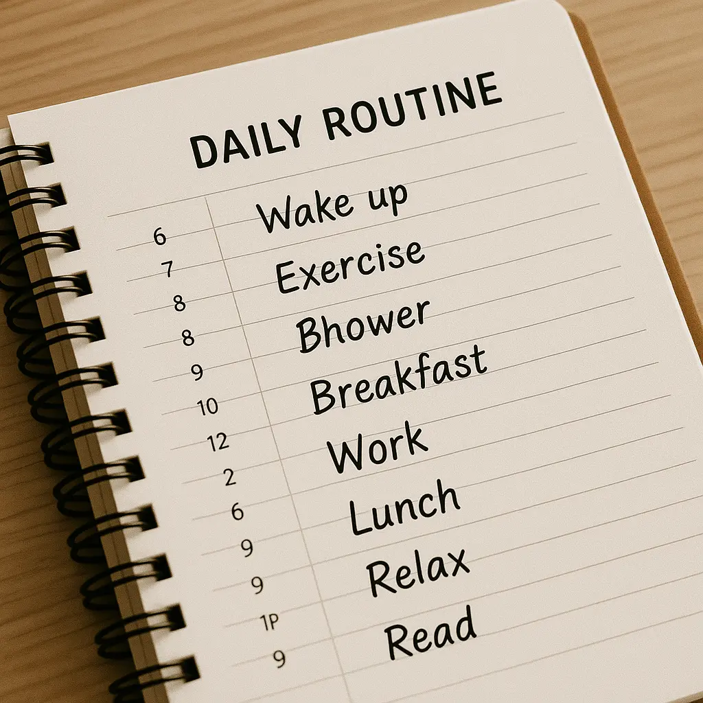 Daily schedule planner for housewives doing side hustles