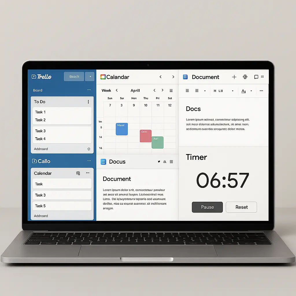 Digital tools for online work and remote side hustles
