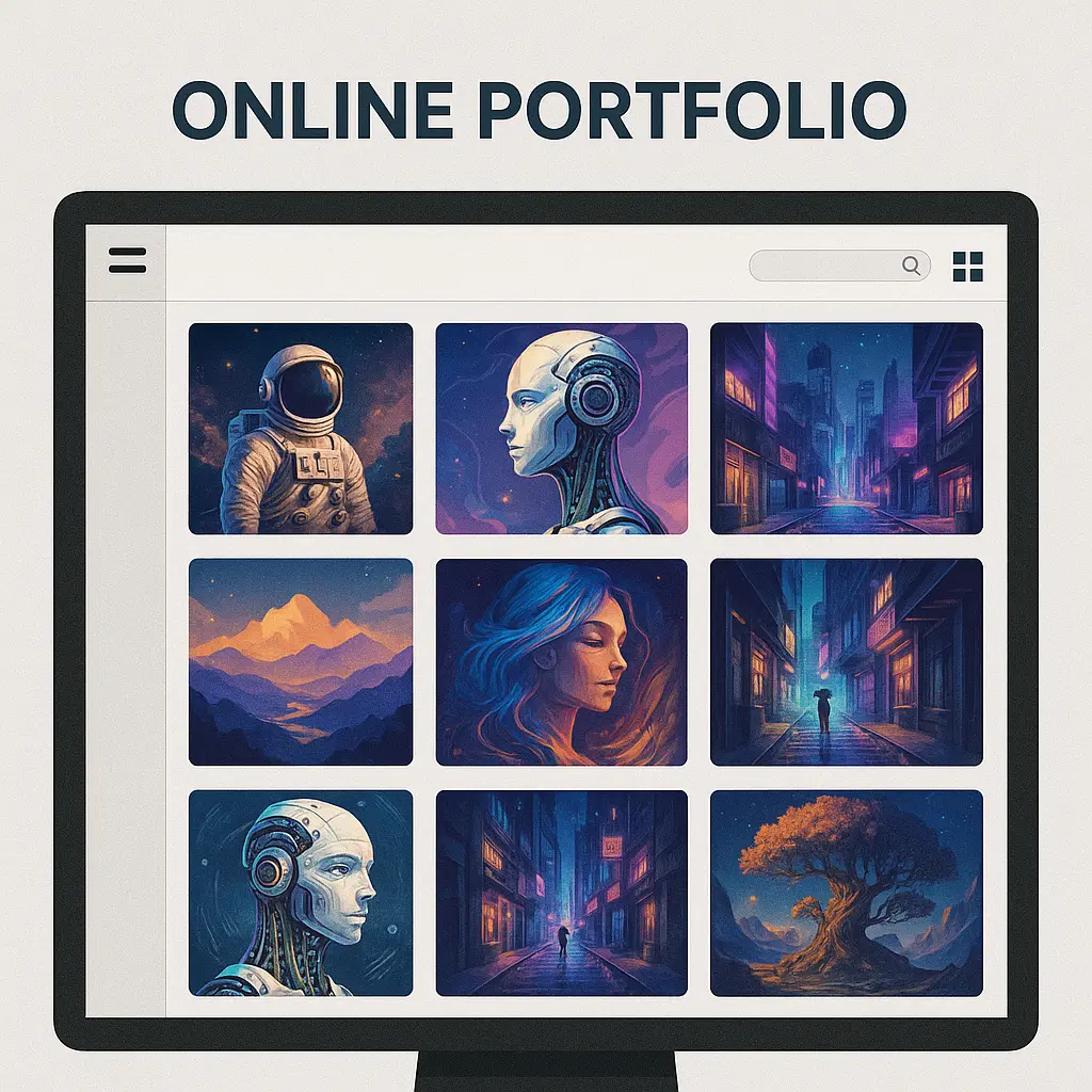 How to build a strong AI art portfolio