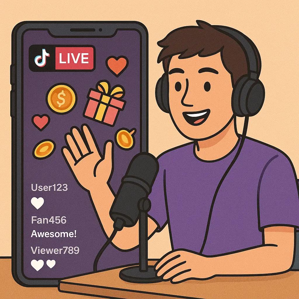 Making money through TikTok LIVE streams