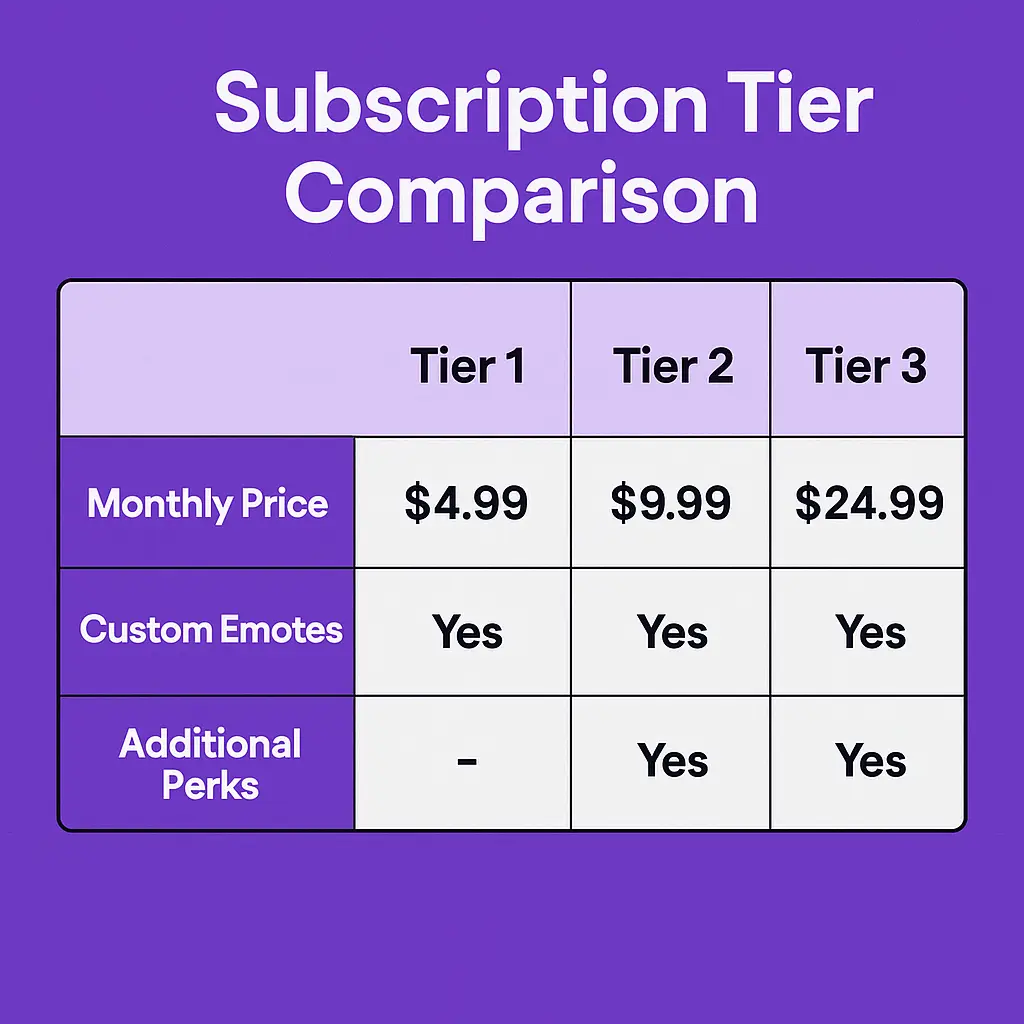 Optimizing Twitch subscription tiers for maximum conversions