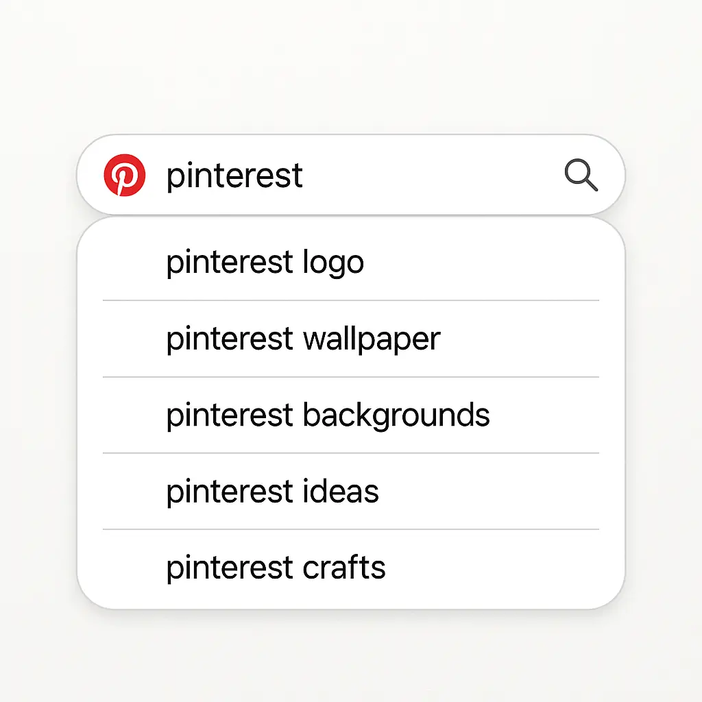 Pinterest search engine showing keywords to make money on Pinterest