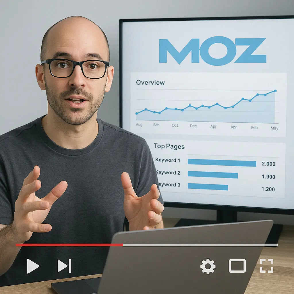 YouTube SEO tutorial using Moz Pro dashboard
