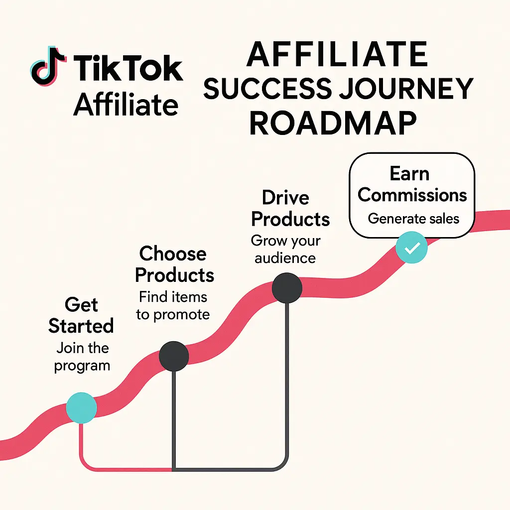 A step-by-step roadmap from beginner to 10K per month with TikTok affiliate marketing