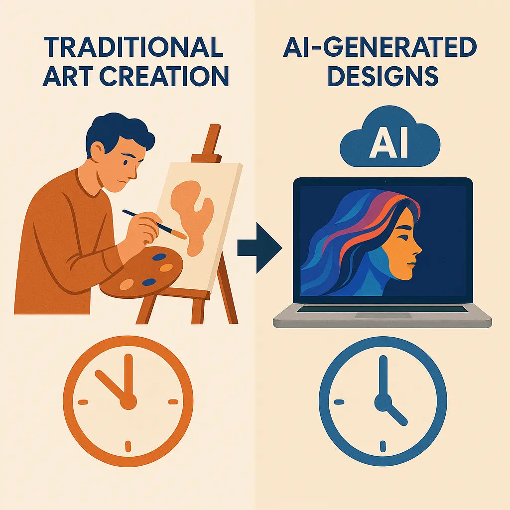 AI vs. traditional product creation for Etsy sellers