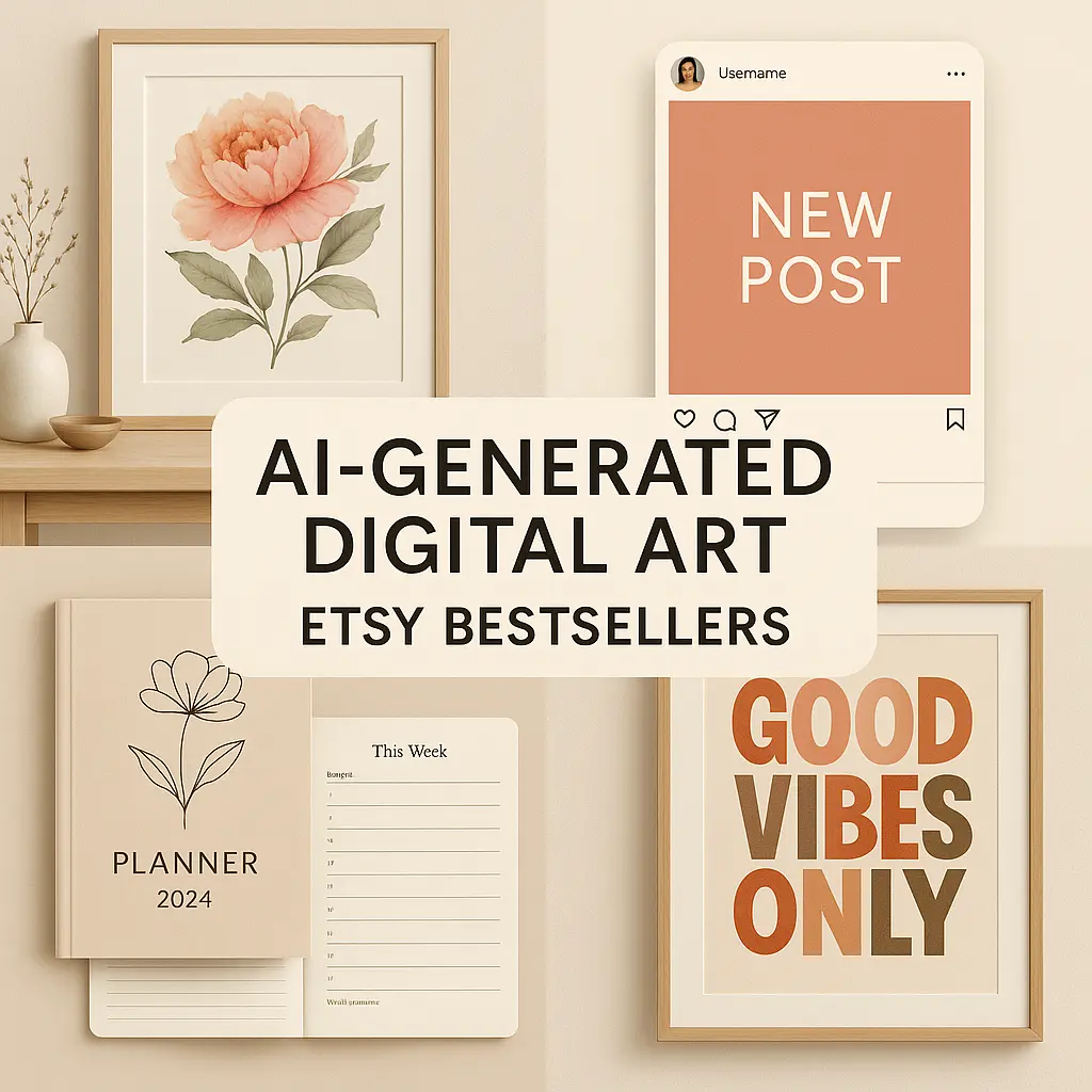 Best-selling AI products to sell on Etsy