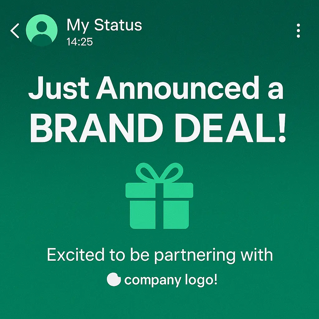 Earning from sponsored WhatsApp Status posts
