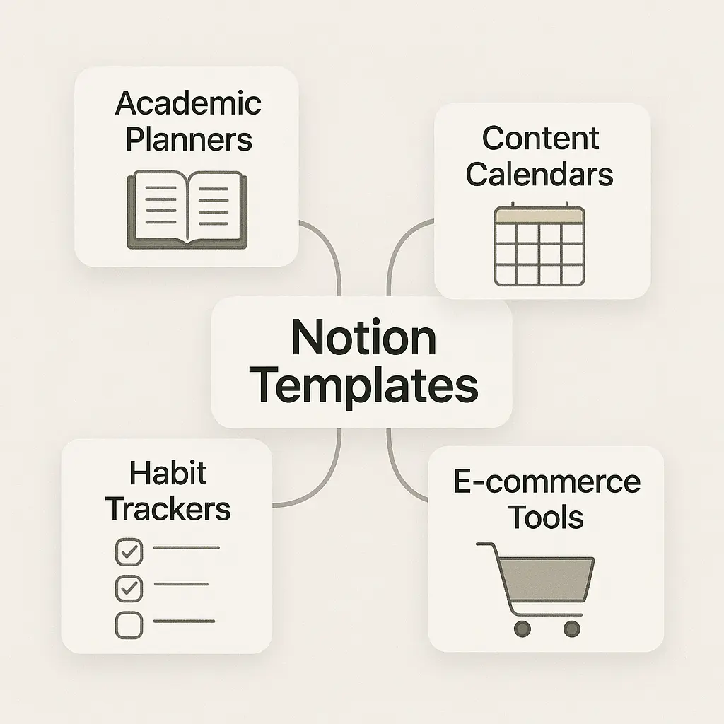 Most profitable Notion template niches and categories to sell
