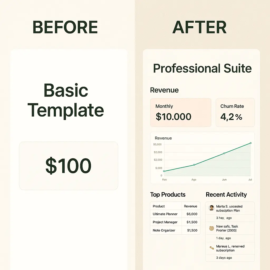 Notion template success story - from first sale to full-time income
