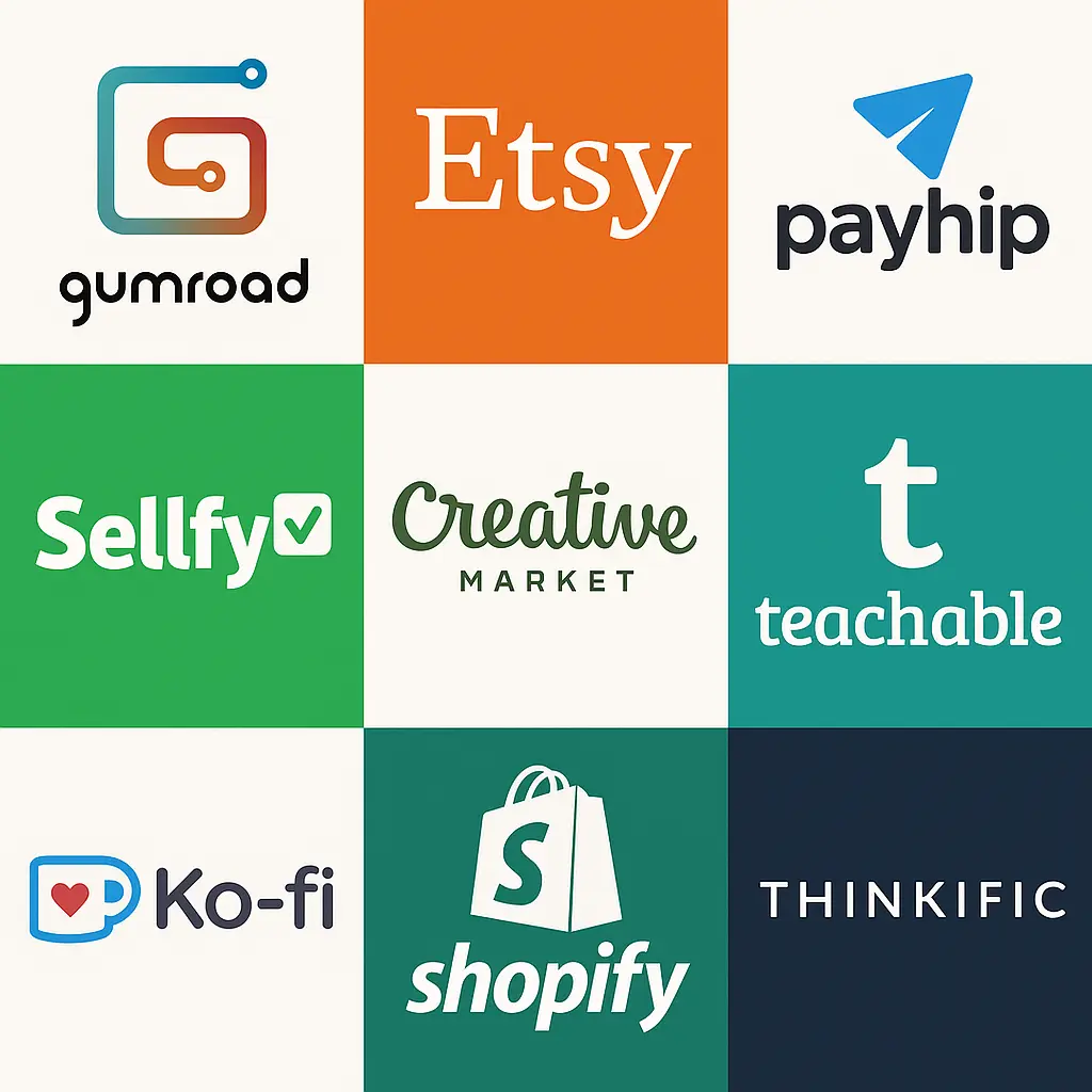 Best platforms to sell digital products without a website