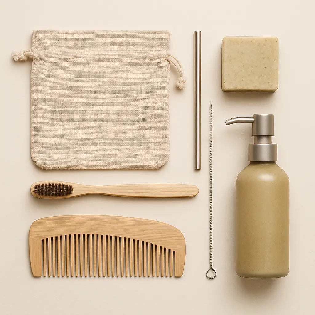 Reusable zero-waste travel gear