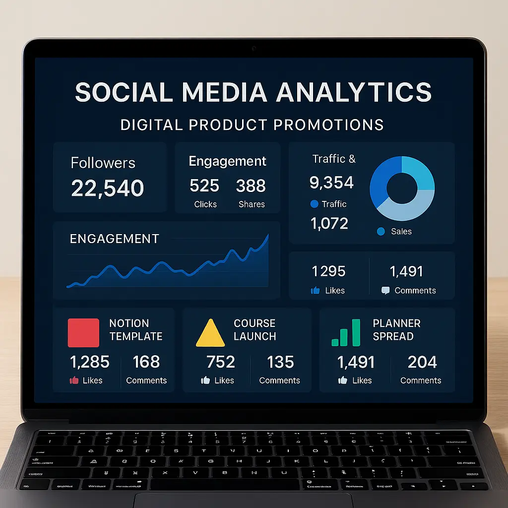 Social media marketing for digital products