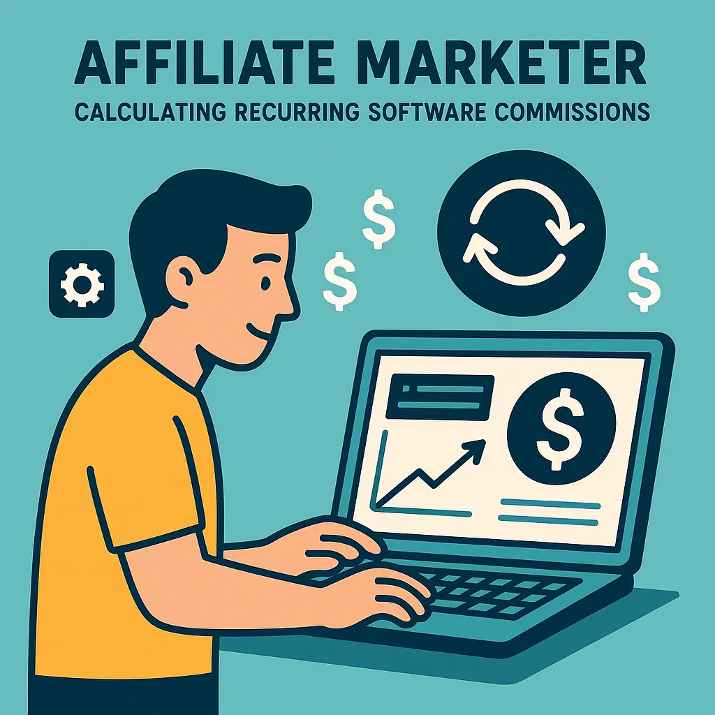 Affiliate marketer calculating recurring commissions from ManageEngine affiliate program