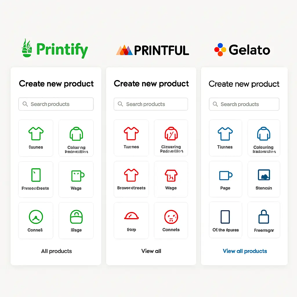 Comparison of top print on demand platforms