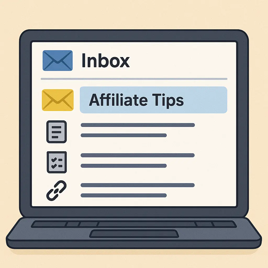 Email marketing driving free traffic to affiliate links